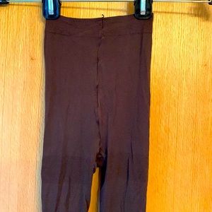 Brown opaque tights hosiery pantyhose nylon barely worn great condition medium